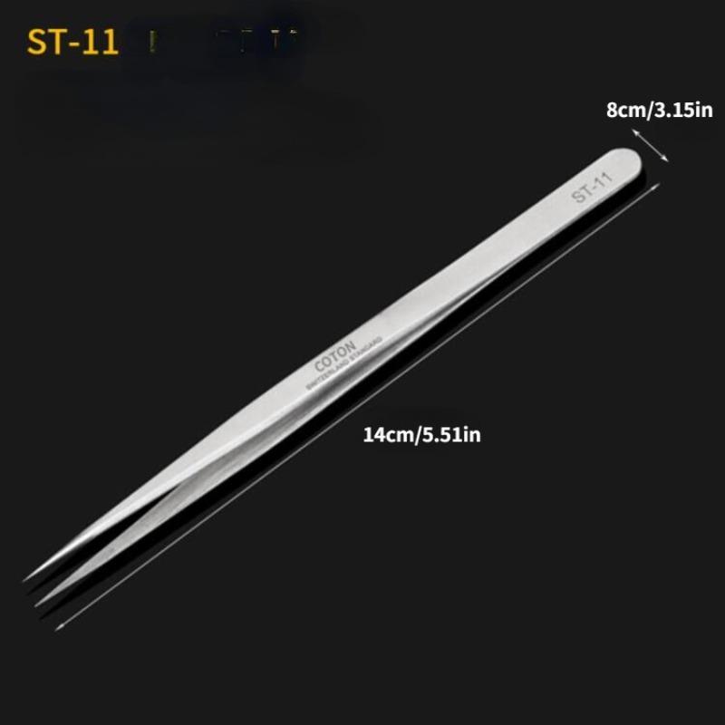 1pc Eyebrow Tweezer False Eyelash Extension Tools Hyperfine High Precision Anti Acid Tweezers