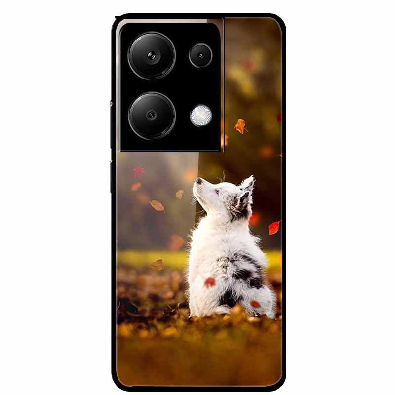 Redmi NOTE 13 PRO 4G Case with Tempered Glass & Aesthetic Color Painting