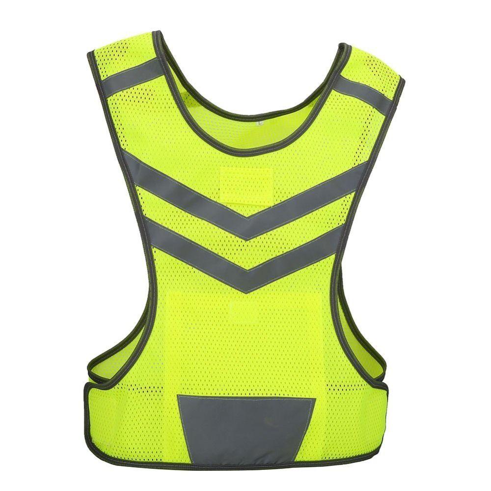 One Size Reflective Clothes No Sleeve Warning Safety Wear Safety Vest  Outdoor