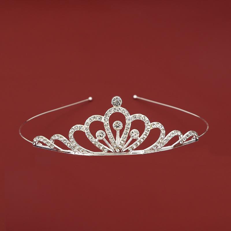 Bridal jewelry children's hairband headband alloy birthday party crown flowers dress up hair accessories princess crown
