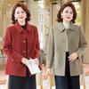 Elegant Mom's Wool Coat - Autumn/Winter Fashion Double-Sided Short Jacket