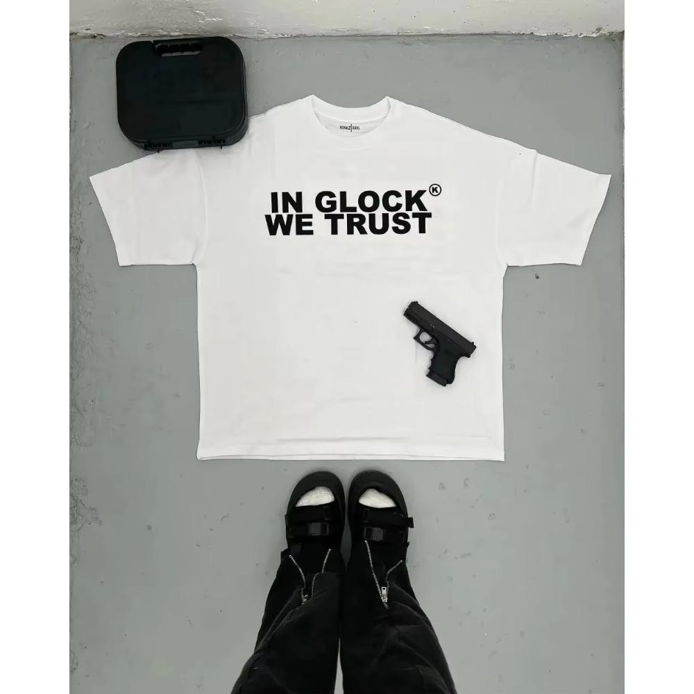 2024 Summer Street Vintage Alphabet Print Pure Cotton Loose Short Sleeve Men Y2k Goth Harajuku Fashion Loose Personality T-shirt