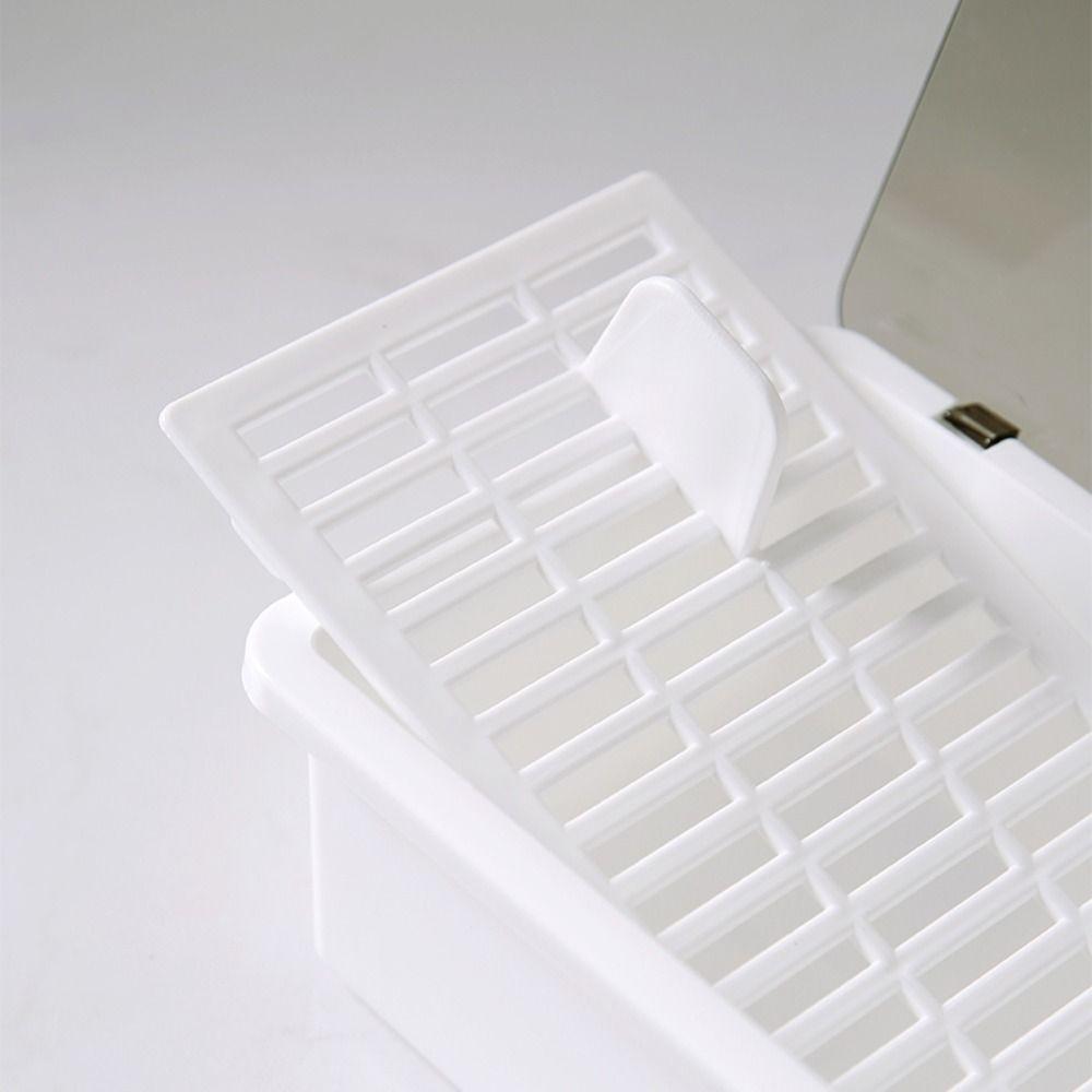 Drainage Chopstick Box Plastic Cutlery Storage Box Utensils Drawer Organizer  Fork Spoon Storage