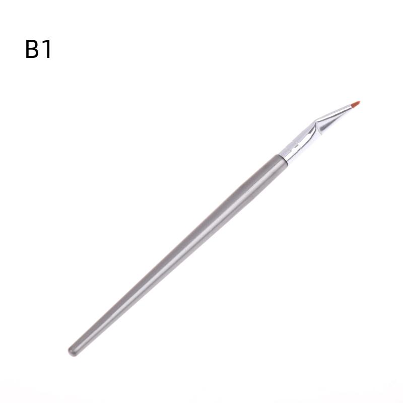 1/2Pcs Ultra Fine Eyeliner Brush Angled Bent Tip Detail Eye Liner Brush Under The Eyes Place Precise Detail Concealer Brush