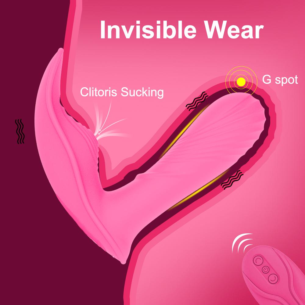 Wireless Remote Control G Spot Clit Sucker Clitoris Stimulator Couples Dildo Panties Vibrators Sex Toys Shop for Women Adults 18