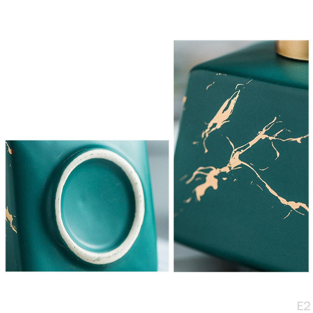 Bath Bathroom Accessories Ceramic Liquid Soap Dispenser 260ml Empty Pump Bottle Refillable