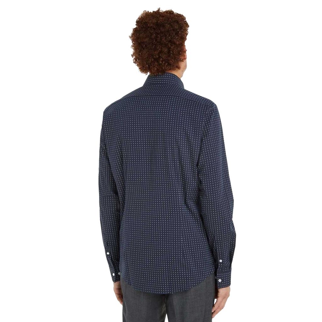 Calvin Klein Mens Microprint Poplin Shirt