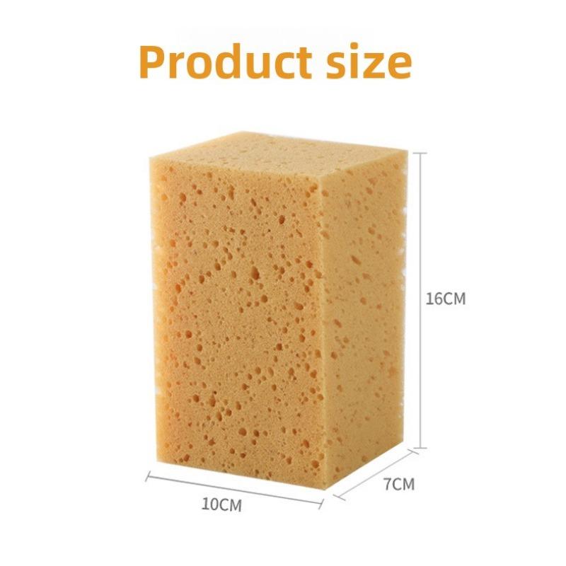 Großer verschlüsselter Korallen-Autowaschschwamm, quadratischer Waben-Schaumstoff-Autoreinigungsschwamm, Autowasch-Reinigungswerkzeug
