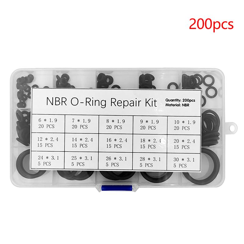 1Box O-ring Rubber NBR Seal Assortment Washer Gasket O Ring Kit Repair Faucet Pipe Car Plumbing Pneumatic Accessory Tool Set