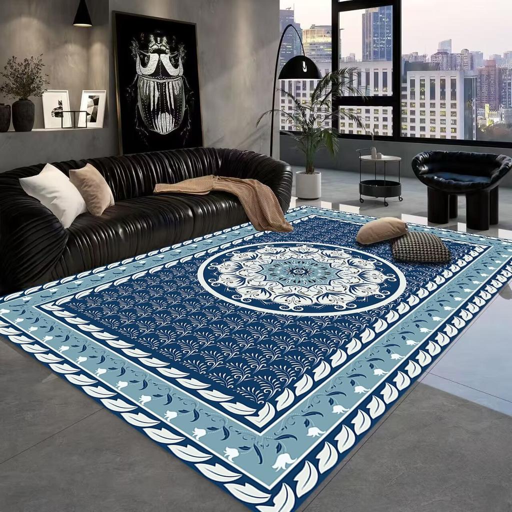 Turkey Bohemian Area Rug Persian Large Carpet for Living Room Bedroom Non-slip Floor Mat Decoration