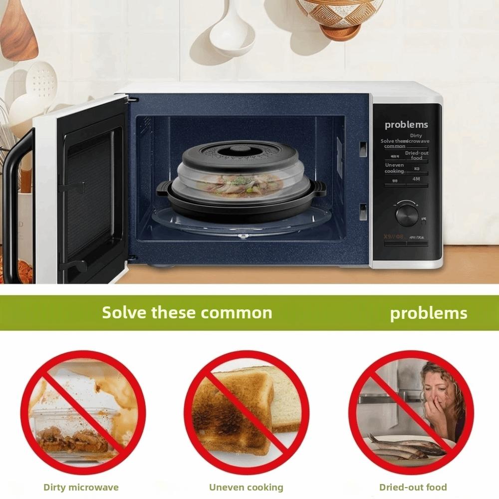 Folding Silicone Microwave Cover Oil-proof Fresh-Keeping Cover Kitchen Gadgets