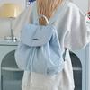School Bag Korean Style Casual Small Schoolbag for Women, Lazy Style Backpack, Trendy Versatile Drawstring Tote Bag Student Commuter Small Backpack