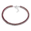 Silver Bracelet with Natural Ruby 7.707ct, Item Weight 14.15 G (2205746)