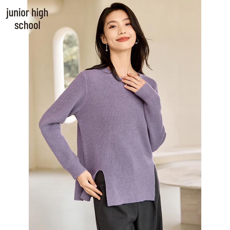 Chushen Women's Slit Hem Knit Sweater