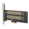 Riser Card SSD to PCIE SATA DualDisk Transfer Expansion Card for Windows OS X LINUX