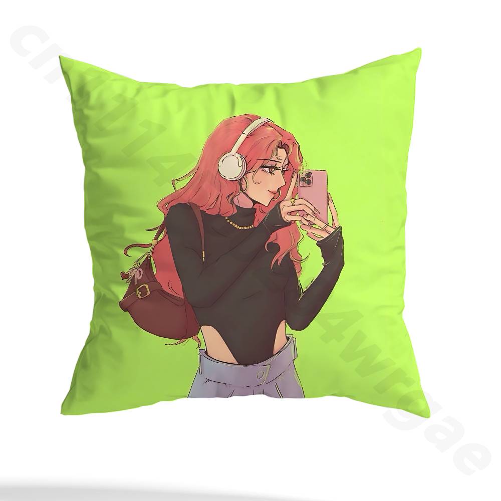 Mitsuki Koga Aya tgswiiwagaa pillowcase casual style decoration, suitable for home decoration (excluding pillow core)