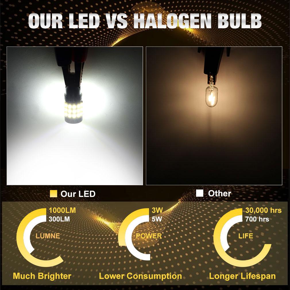 2Pcs W5W T10 LED CANBUS No Error 42SMD Led Chips 194 168 Car Interior Side Light Auto Bulbs Map Dome Lights 1000LM 12V Lamp 6000K