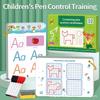 Children's Erasable Pen Control Practice Cards for Early Education and Basic Writing Skills