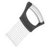 Stainless Steel Onion Holder Fruits Veg Meat Cutter Slicer Peeler Chopper with 10 Prongs