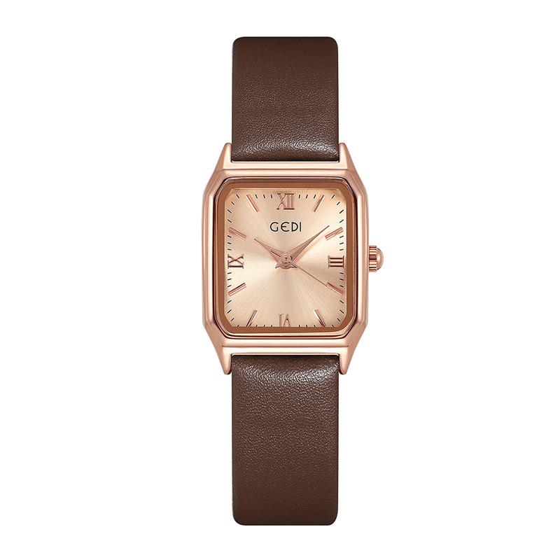 Fashion Small Sugar Cube Ladies Niche Light Luxury Small Square Watch Student Exam Waterproof Quartz Watch
