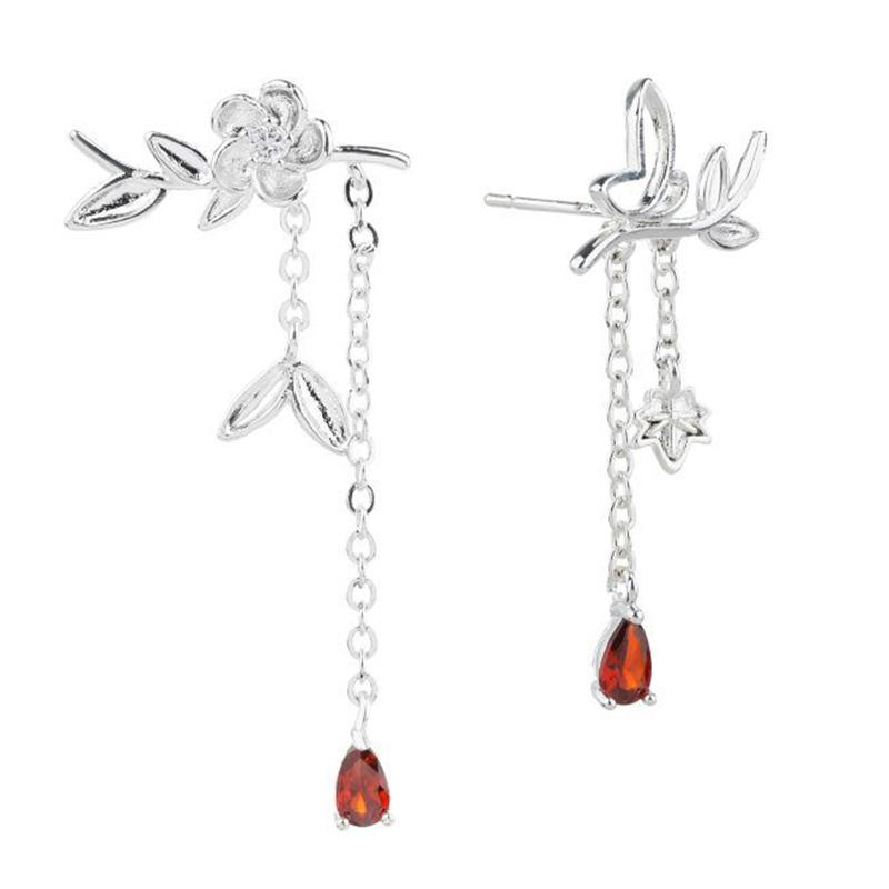 

1 пара сережек Tian Guan Ci Fu в стиле мультфильма, серьги-гвоздики Hua Cheng Xie Lian для женщин, пар, цветочные украшения, аксессуары, подарок one size