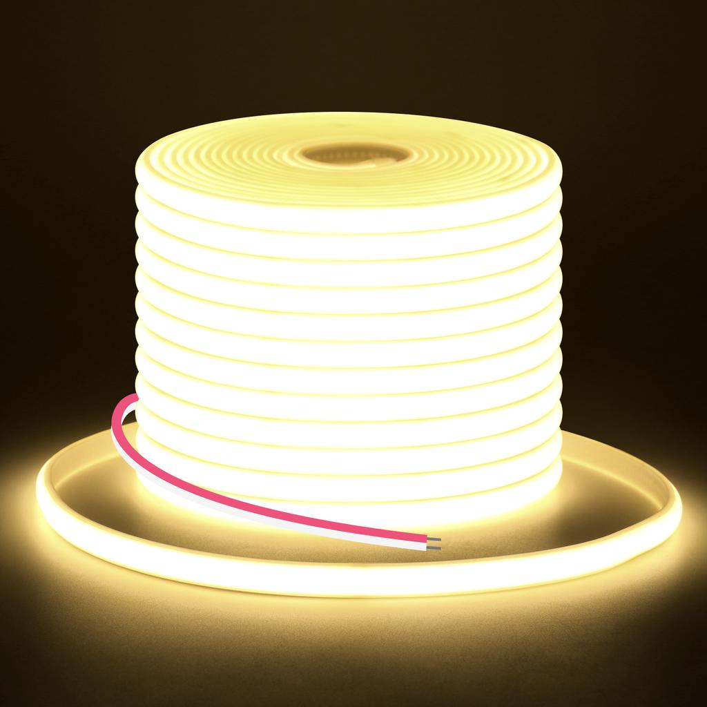 12V 24V COB LED Streifen Flexibles Neonlicht IP67 Wasserdichtes LED Band 320 LEDs Dichte Lineares Licht mit Klebeband