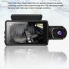 1440P DVR Dash Camera Front & Inside Dual Camera Car Dashcam 3.5 Inch IPS Screen Driving Recorder