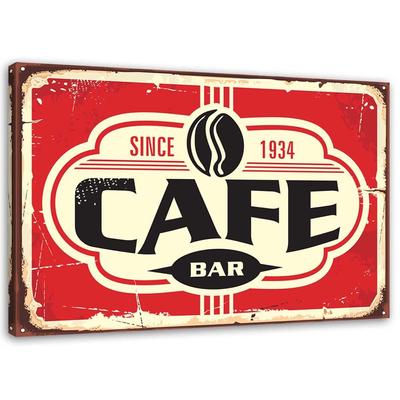 Καμβάς εκτύπωση ρετρό αφίσα πινακίδα Cafe