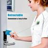 Rose Badge Reel - 2D Extendable ID Clip for Nurses, Doctors, and Medical Staff.