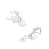 Butterfly Tassel 925 Sterling Silver Needle Earrings – Mori Style for Women