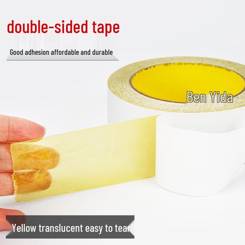High Viscosity Yellow Double-Sided Tape for Electronics and Embroidery