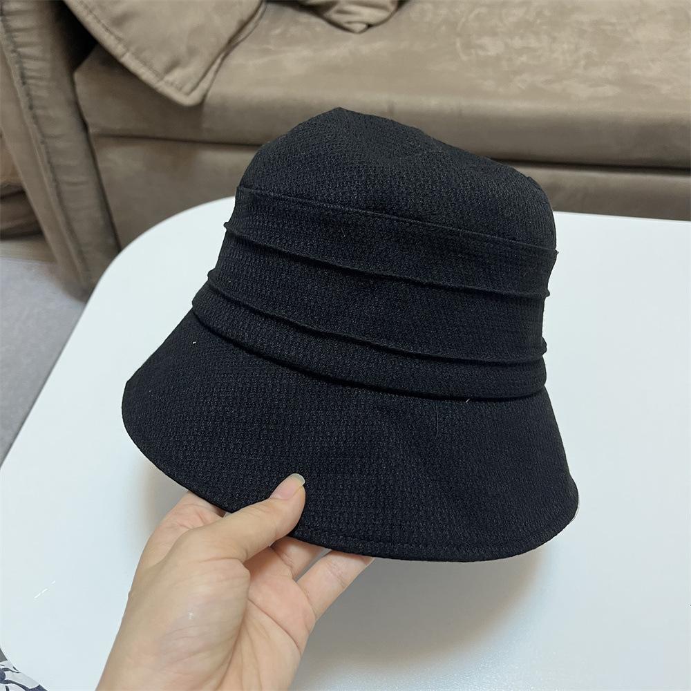 Bucket Hat Women's New Early Autumn Fashion Versatile Bucket Hat Shows a Small Face Casual Sunshade Basin Hat Women's Tide