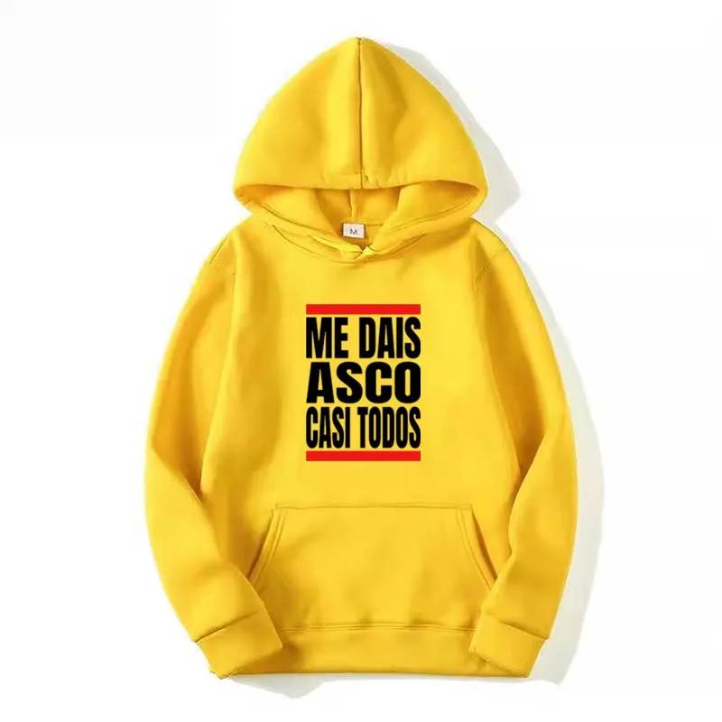 Me Dais Printed Teenage Hoodie Boys and Girls Autumn Winter Long Sleeve Fleece Pullover Simple Harajuku Sweatshirts