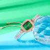 Fashion Diamond Inlaid Square Zircon Watch Exquisite Chain Bracelet Watches Women Free Adjustment Pulling Quartz Watches Reloj