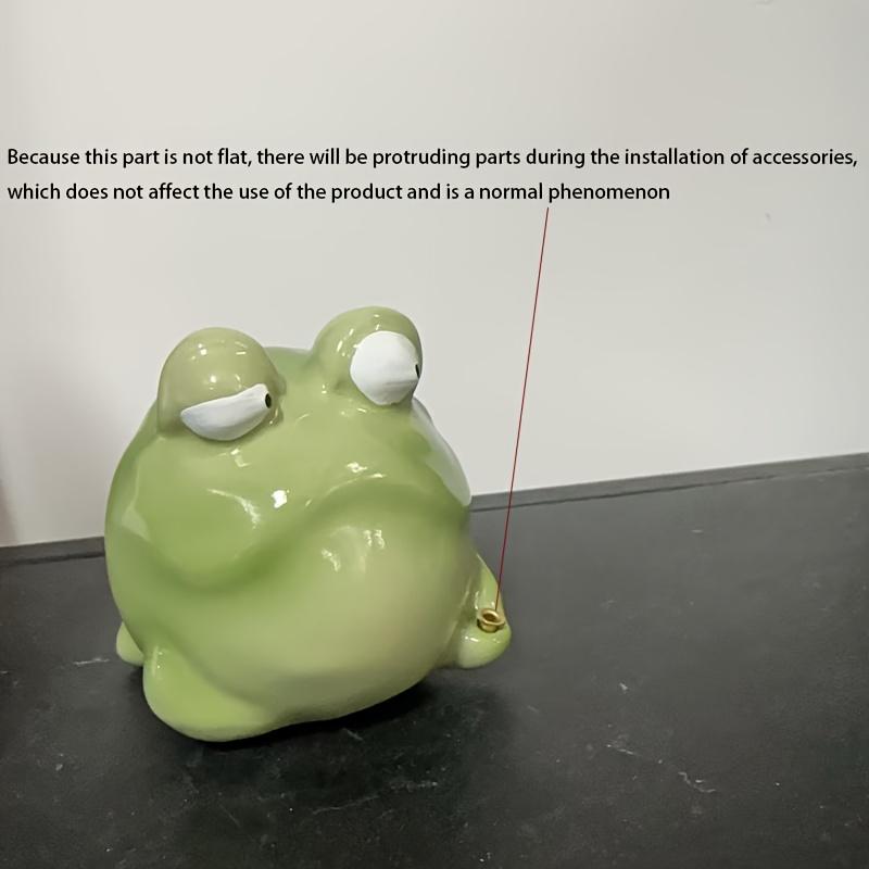 

1 шт. Креативная керамическая подставка для благовоний в виде лягушки - Причудливый дизайн лягушки, Мини-подставка для благовоний для чайной церемонии, Домашний декор, Уникальная подставка для ароматов для дома, Декор в виде лягушки 1pc