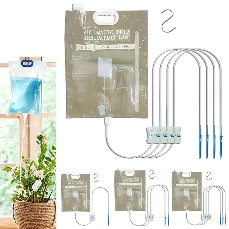 1 Pezzo 5.2L/6.5L Dispositivo di Irrigazione Automatico Borsa per Irrigazione Piante Controllo del Flusso di Gocciolamento dell'Acqua Borsa d'Acqua Gocciolatore per Viaggi Pigri