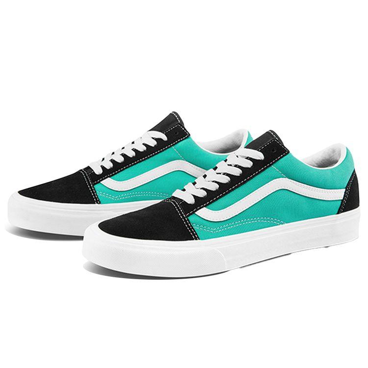 Vans Old Skool Unisex Low Top Sneakers Blue Black White VN0A3WKT4FV