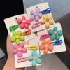 2 Stück Einfache Blume Baby BB Clips Mädchen Haarspangen Haarspangen Kinder Kopfschmuck Kinder Haaraccessoires Pony Haarspange Kopfschmuck