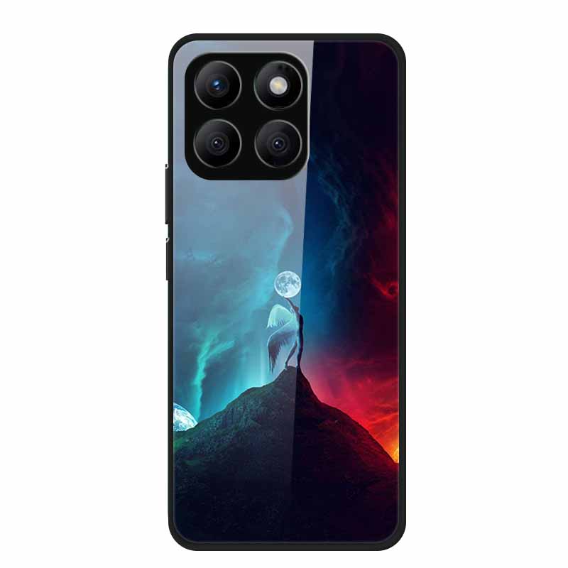Glass Hard Back Cover For Honor X8C X8B X8 4G 5G Honor 400 Smart Phone Case Soft TPU Bumper Tempered Glass Case Coque Funda Capa
