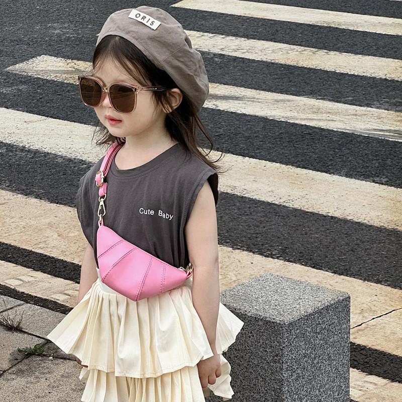 Trendy Korean Style Unisex Kids Shoulder Bag In Creative Horn Shape For Children