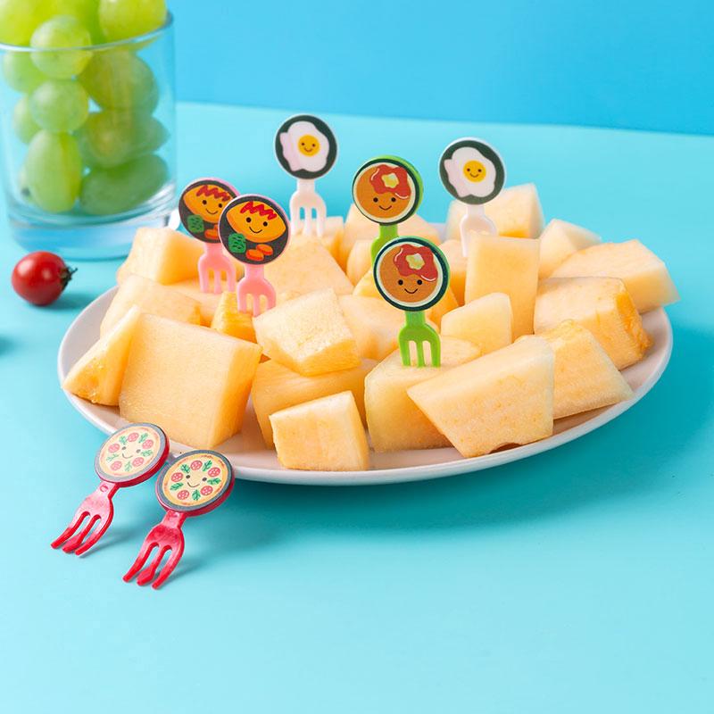 Cartoon Obst Gabel Set Twisted Party Buffet Dessert Essen Cocktail Sandwich Stick