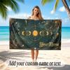 Space Cosmic Theme Soft Beach Towel Personalized Custom Name Text Towel Portable for Beach Pool Travel
