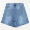 Women High Waisted Baggy Wide Leg Denim Shorts Casual Jean Shorts