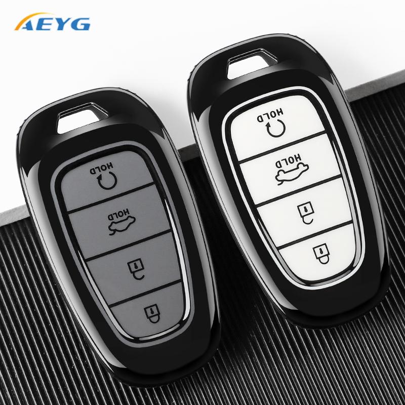 Auto Key Fob Cover Case Fit For Hyundai Sonata Sel Ev 6 8 Ioniq 5 Nexo Tucson Sonata Grandeur Sonata Limited Auto Accessories