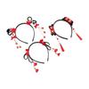 Pearl Bow Tassel Hanfu Hair Hoop Children's Headband Chinese Style Hair Band New Year Headress