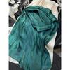 Retro Style Fashionable Pleated Drooping Slimming High Waist A- Line Skirt High-Grade Glossy Pearlescent Chiffon Pleated Skirt