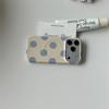 Soft Beige Gray Polka Dot For MagSafe Case With 3D Teddy Bear Pearl Pop Socket For iPhone 15 16 17 Pro Max INS Kawaii Shockproof