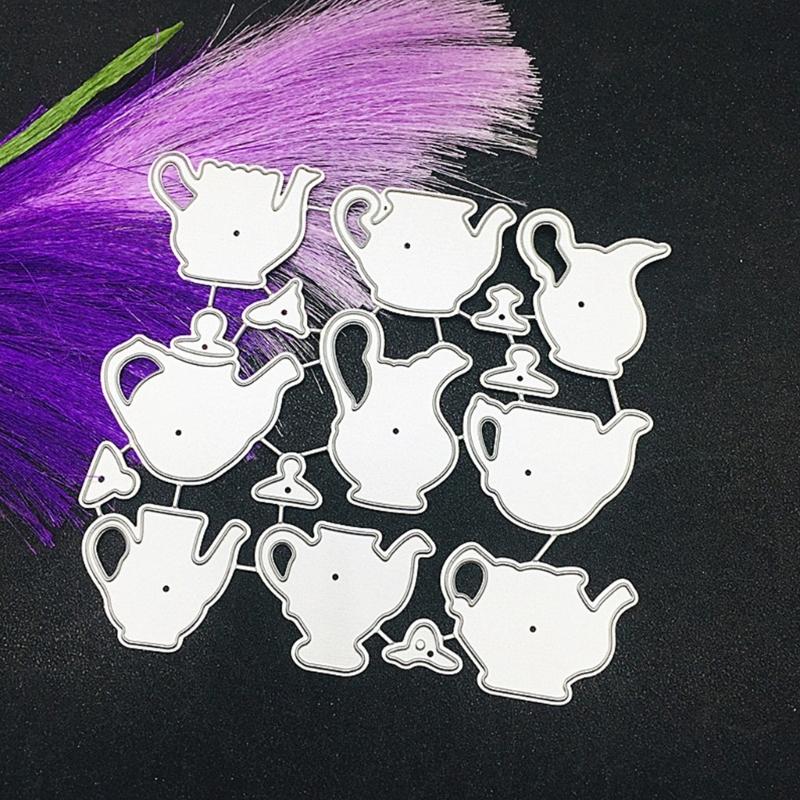 Tea Pot Metal Cutting Dies Photo Album Journal Diary Decoration Accessory