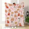 Vintage Sweet Bakery Graphic Ultra Soft Plush Couch Cover Throw Warm Accent For Coffee Shop Office Store Area