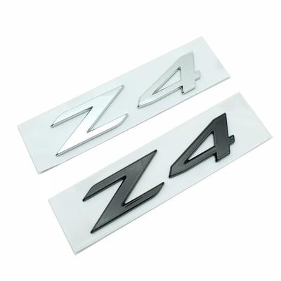 3d ABS Yapışkanlı Krom Siyah Logo Z4 Amblem Harfler Araba Arka Bagaj Rozeti Çıkartması Z4 E85 E89 G29 Z4 Etiket Aksesuarları